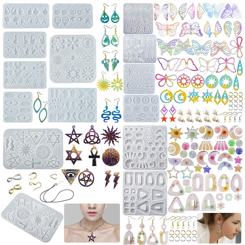 Anting Liontin Silikon Cetakan - Resin Art Letters ulasan dan harga