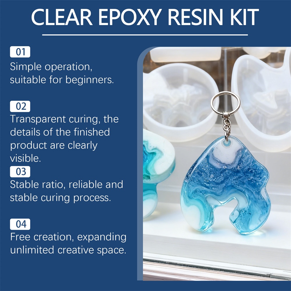 Resin Epoksi Kristal Bening DI - Resin Art Kit With Molds ulasan dan harga