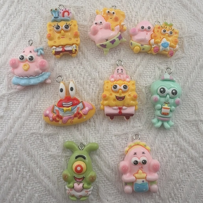 10 buah liontin resin kartun,  - Resin Art Essentials ulasan dan harga