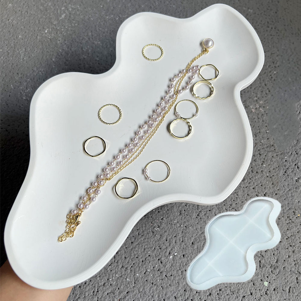 Nampan penyimpanan Cloud cetak - Resin Art Ocean ulasan dan harga